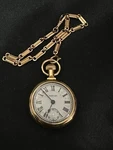 Vintage Westclox The Conductor Railroad 50MM Mechanical Pocket Watch. Fixed Price $75.00.