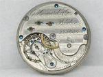 Antique 18S E. Howard "n Size" Series Vii Nickel Pocket Watch Movement & Dial. Fixed Price $165.00.