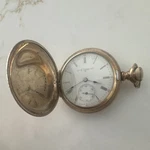 Elgin Yellow Gold Full Hunter Pocket Watch Roman Numerals Seconds Hand Analog. Fixed Price $189.00.