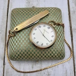 Caravelle France Pocket Watch Gold Filled Bab Rosterei Germany Knife Chain Fob. Fixed Price $379.99.