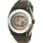 New Gucci Sync Xxl 46MM YA137106 Green Rubber Band Dial Unisex Watch. Fixed Price $226.00.