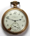 1900 Elgin 191 12S 15J 14K Gold Filled Pocket Watch - Runs. Fixed Price $269.99.