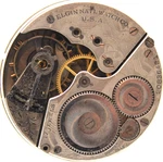 1918 Elgin Pocket Watch Movement 20836421 Grade: 386 16S 17J (OJ2). Fixed Price $29.95.