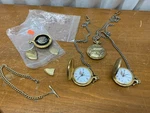 Quartex 4 Pack Vintage Pocket Watch Quartz Movement Swiss Case Made Hong Kong. Fixed Price $49.95.