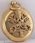 Piece Of Vatican History Antique C. 1850 Foignet Cours Papal Pocket Watch. Fixed Price $2492.00.