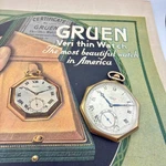 Vintage Gruen Verithin Octagon Pocket Watch - 17J 5 Adj Runs 1920S 44MM. Fixed Price $155.00.