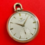 Wittnauer Waffle Dial 1967 Pocket Watch 10K Gold Filled Case 2294-17T Revue 65. Fixed Price $213.10.