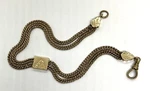 Antique Victorian Hdm Co Gold Filled Pocket Watch Chain Double Slide Link 12. Fixed Price $149.00.