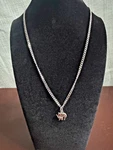 Sweet Silver Stainless Steel Mother And Baby Elephant Pendant Necklace Gift. Fixed Price $15.00.