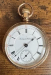 Vintage Hampden Gold Filled Pocket Watch 18S 140 Grams 1886. Fixed Price $749.99.