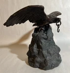 Vintage Or Antique Bronze Eagle Pocket Watch Display Hanger / Holder With Hook. Fixed Price $750.00.