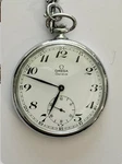 Omega Pocket Watch Cal 960. Ref 121 1740. Manual 48MM. Fixed Price $320.00.