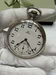 Vintage Omega Pocket Watch Manual CAL.40.6.L.T 1 Silver 0.800 Swiss Made Running. Fixed Price $299.00.