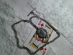Silver Antique Pocket Watch Chain And Fob. Fixed Price $325.00.