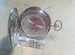 Colibri Silver Plated W/ Date Pocket Watch Gold Markers New MSRP$199. Fixed Price $99.99.