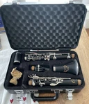 Hunter New York Black Plastic Clarinet High Polish With Case & Mouthpiece. Fixed Price $120.00.
