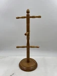 Wooden Jewelry Bracelet Watch Holder Stand Display Tabletop 2-TIER Peg Tree. Fixed Price $29.21.