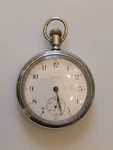 Elgin Pocket Watch 11155274 Silveroid Case Jewels Size 18S Runs Very Well. Fixed Price $79.99.