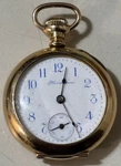 Antique 1900 Hampden Model 3 Molly Stark 14K Gf Ladies Pocket Watch Works. Fixed Price $475.00.