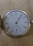 1897 Elgin Pocket Watch, Model 2, Size 6S 7J Double Hunter Case Needs Cleaned.. Fixed Price $1584.00.