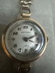 Vtg Ladies Gotham 7 Jewel Winding Wrist Watch 12K Solid Gold Plated Bezel Works. Fixed Price $580.00.