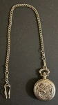 Wrangler Pocket Watch 44MM Hunter Case Eagle With Chain Works But Needs Battery!. Fixed Price $24.99.