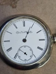 Vintage 1890S Elgin Size 18S Pocket Watch Dueber Silverine Case Model 4 Grade 96. Fixed Price $99.99.