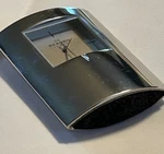 Skagen Denmark Desk Clock Pocket Watch Silver Steel Modern Sleek Works. Fixed Price $29.87.