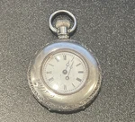 1894 1895 Elgin Ladies 6S 7J Pocket Watch, Cresent Moon Star Ccin Case, Runs. Fixed Price $49.99.