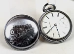 1896 Elgin Pocket Watch Grade 18S 7 Jewels Defiance Steam Engine Case Works!. Fixed Price $159.00.