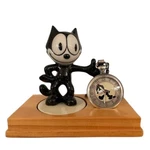 Vintage Fossil Limited Edition Felix The Cat Pocket Watch With Display #2270. Fixed Price $675.00.