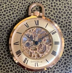 1977 Caravelle Skeletonized 17 Jewels Pocket Watch Runs. Fixed Price $265.05.