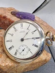 Waltham Pocket Watch 18S 15J 1360752 # Sidewinder Runs Rare 24HOUR Face!!!!. Fixed Price $395.00.