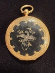Antique Cylindre Huit Rubis 18K Gold And Enamel Jewels Key Wind Pocket Watch. Fixed Price $3600.00.