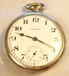 Waltham Pocket Watch 16S 17J 1912 Serviced Model 1908. Fixed Price $179.99.