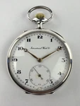 Iwc Schaffhausen Silver 900 Pocket Watch White Dial. Fixed Price $399.99.