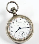 Illinois Lincoln 21 Jewel 18 Size Montgomery Dial Railroad Pocket Watch. Fixed Price $390.00.
