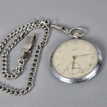 Vtg Orvin/hafis Silver Pocket Watch W/ Chain Manual 17J Sub-second Hand Swiss. Fixed Price $84.95.