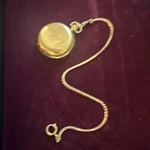Revere Gold Filled Full Hunter Pocket Watch Day/date Roman Dial Chain P6926. Fixed Price $120.00.
