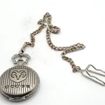 2006 Dodge Hemi Orange Dial Pocket Watch With Chain New Battery 46MM. Fixed Price $13.49.