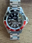 Croton Aquamatic Automatic Diver Watch 20ATM CA301157 Stainless- Japan. Fixed Price $145.00.