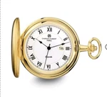 Charles Hubert Gold-finish White Dial Pocket Watch XWA4353. Fixed Price $75.00.