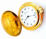 Girard Perregaux 17 Jewels 18K Gold Plated Pocket Watch Hunter Case Working. Fixed Price $750.00.