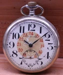 Post Spoor Anker Dutch Railroad Pocket Watch +35344 Swiss Made 52MM (iv). Fixed Price $74.95.