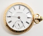 1882 Rockford Hunting Gold Filled Lever Set Pocket #WATCH347. Fixed Price $780.00.
