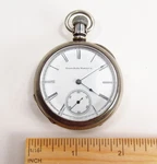 Antique 1888 Elgin Usa 7J Grade 104 Fahys 900 Coin Silver Pocket Watch Works. Fixed Price $299.95.