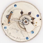 Rare Aurora Caulfield 18-SIZE 15-JEWEL Antique Pocket Watch Movement, Keeps Time. Fixed Price $380.00.