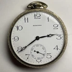 E. Howard Pocket Watch Us 12S 17J 10K Rg Stem Wind & Set S/n: 1343635 C. 1917. Fixed Price $329.00.
