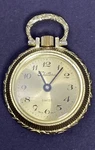 Chateau Pocket Watch / Pendant - Swiss Made Handpainted Back Vintage. Fixed Price $30.00.