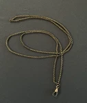 Antique Victorian Gold Filled Rolo Link Pocket Watch Chain Necklace 21" 16G. Fixed Price $95.00.